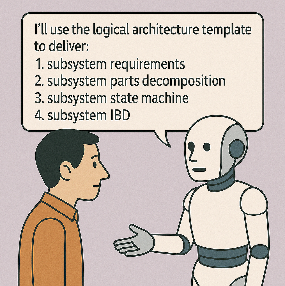 Logical Architecture template cartoon